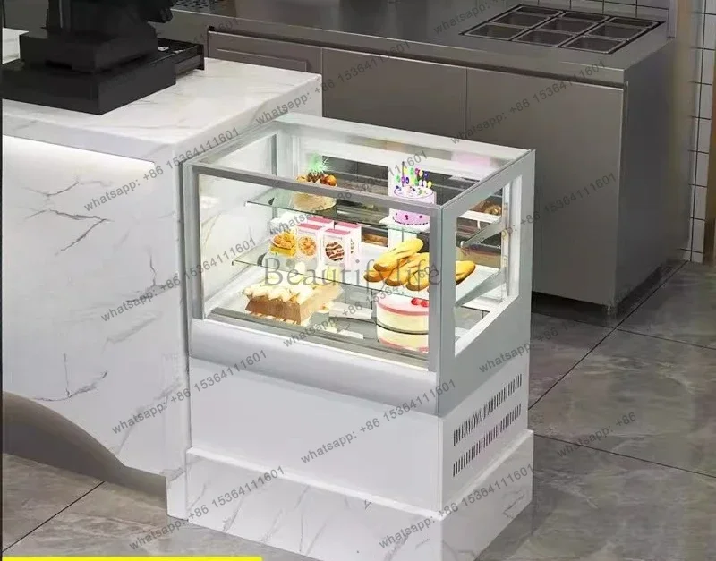 z.Desktop refrigerated display cabinet, small arc dessert fruit west point fresh-keeping cabinet