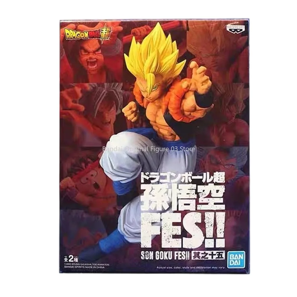 Bandai BANPRESTO Original Dragon Ball Super Anime ตัวเลข FES Gogeta Action Figure ของเล่นสะสมของขวัญของเล่นสําหรับเด็ก