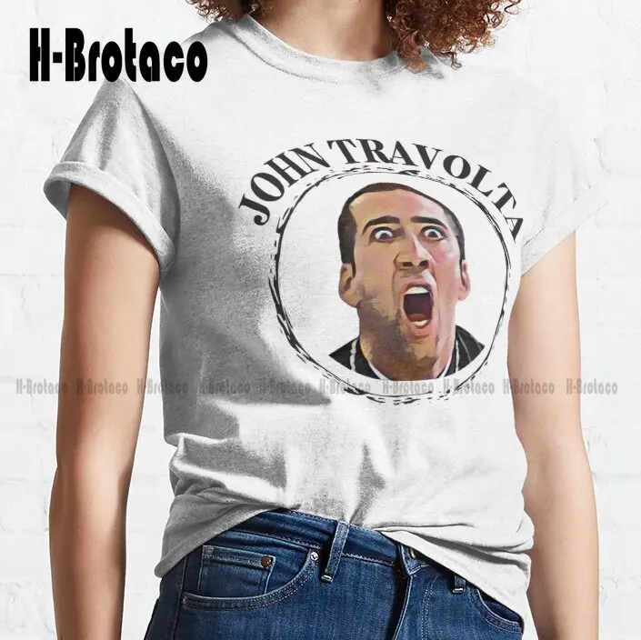 Nicolas Cage Face Off - Design 2 Black   Classic T-Shirt Tee Shirts For Men Fashion Creative Leisure Funny T Shirts Xs-5Xl New