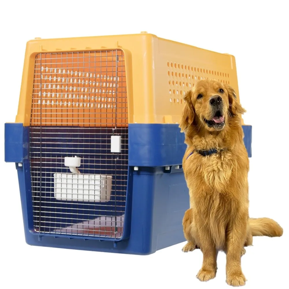 Pet Crate Durable Heavy Duty Dog Cat Kennel Airline Approved Pet Carrier Pet Palace Dog Kennel Travel Dog and Cat Crate