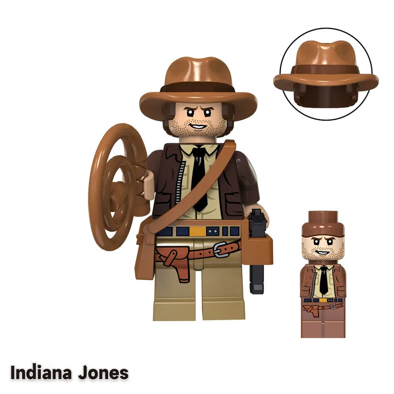 Figuras de jones indiana de 6cm, muñeca dura de PVC, henry Belloq Sallah, juguete de colección para niños