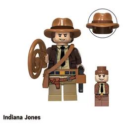 6cm  indiana jones Figures Doll hard PVC henry Belloq Sallah kid collection toy