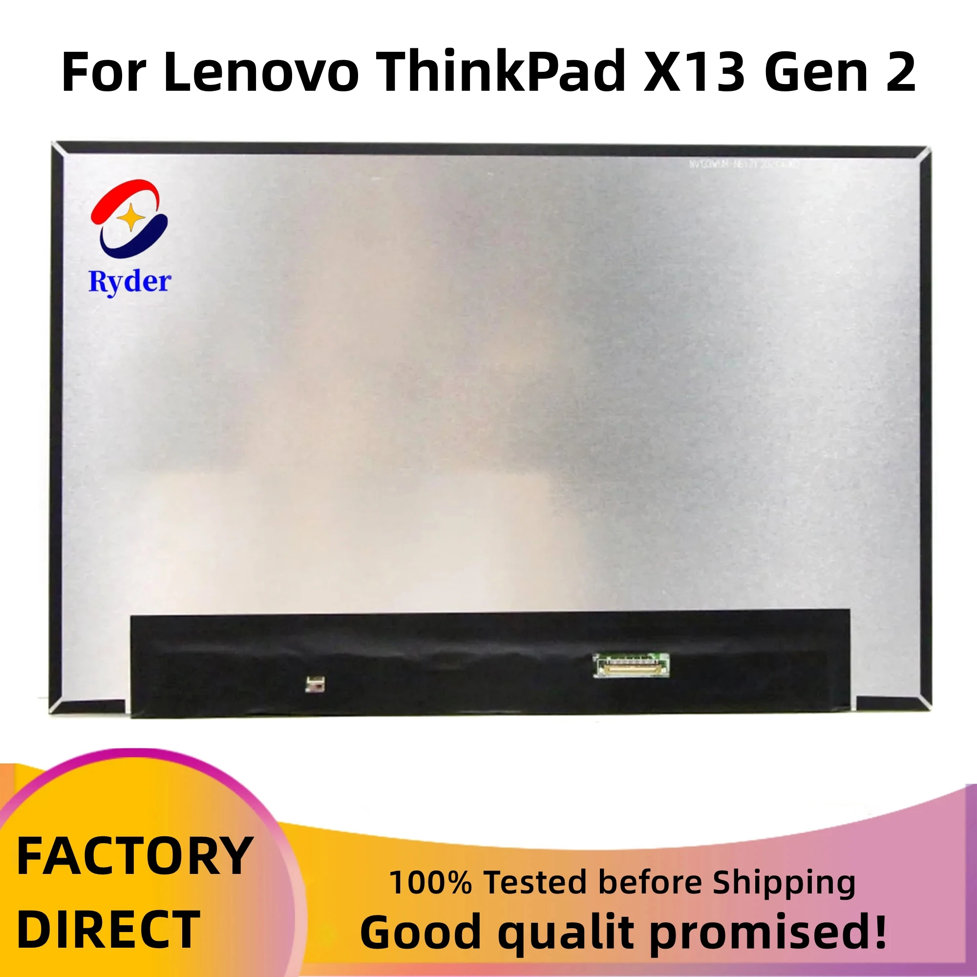 

For Lenovo ThinkPad X13 Gen2 20XH 20XJ Laptop LCD screen 1920x1200 NV133WUM-N61 V3.0 LP133WU1-SPB1 M133NW4J R3 B133UAN01.2