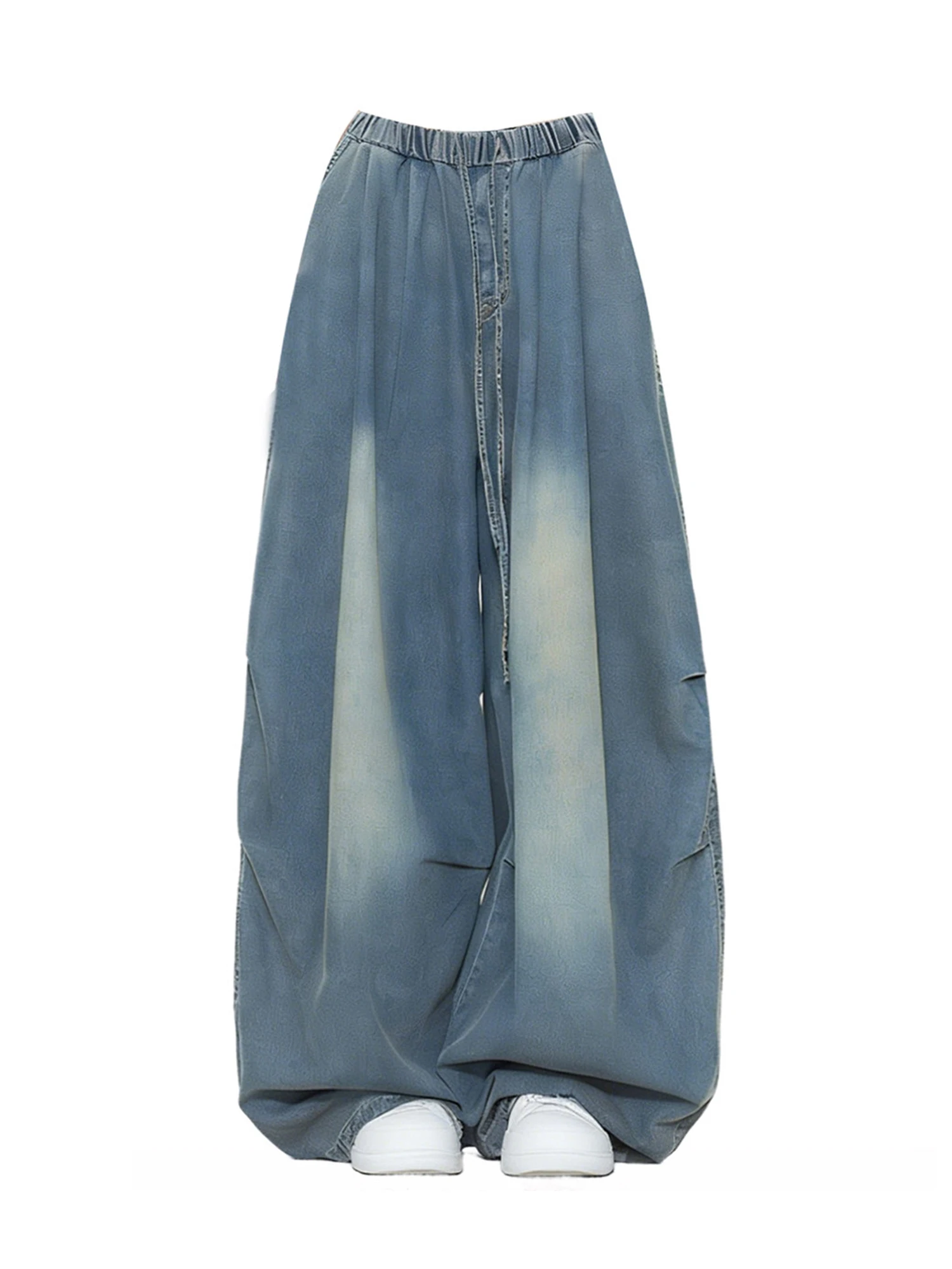 

Women Blue Y2k Baggy Jeans Japandi Style Vintage Oversize Jean Pants Harajuku High Waist Denim Trousers Alternative Clothes 2026