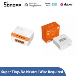 SONOFF ZBMINIL2/ZB Bridge-P/ZBMINI No Neutral Wire Required Smart Home Zigbee Wireless EWeLink APP/Voice Control Switch Module