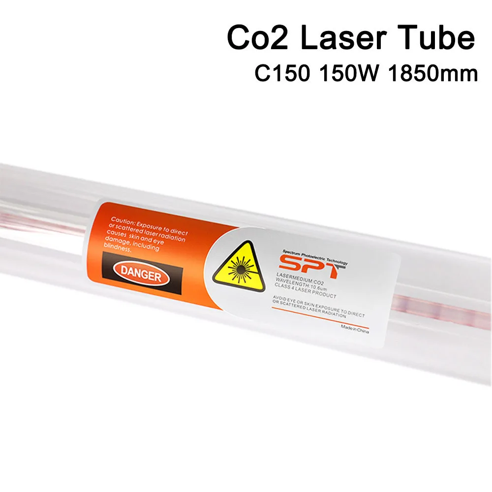 HAOJIAYISPT C150 1650MM 130W Co2 Tabung Laser untuk CO2 Mesin Pemotong Ukiran Laser