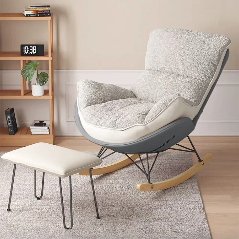 

Роскошное белое современное кресло-диван, кресло-качалка для отдыха, стильный домашний декор, комфорт, элегантность в каждом пространстве, украшение