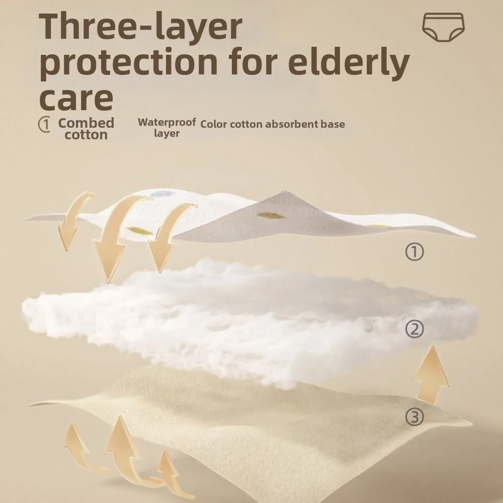 항균 그래핀 성인용 기저귀 팬츠 조절 가능 피부 친화적 세탁 가능 기저귀 부드럽고 통기성 있는 요실금 속옷