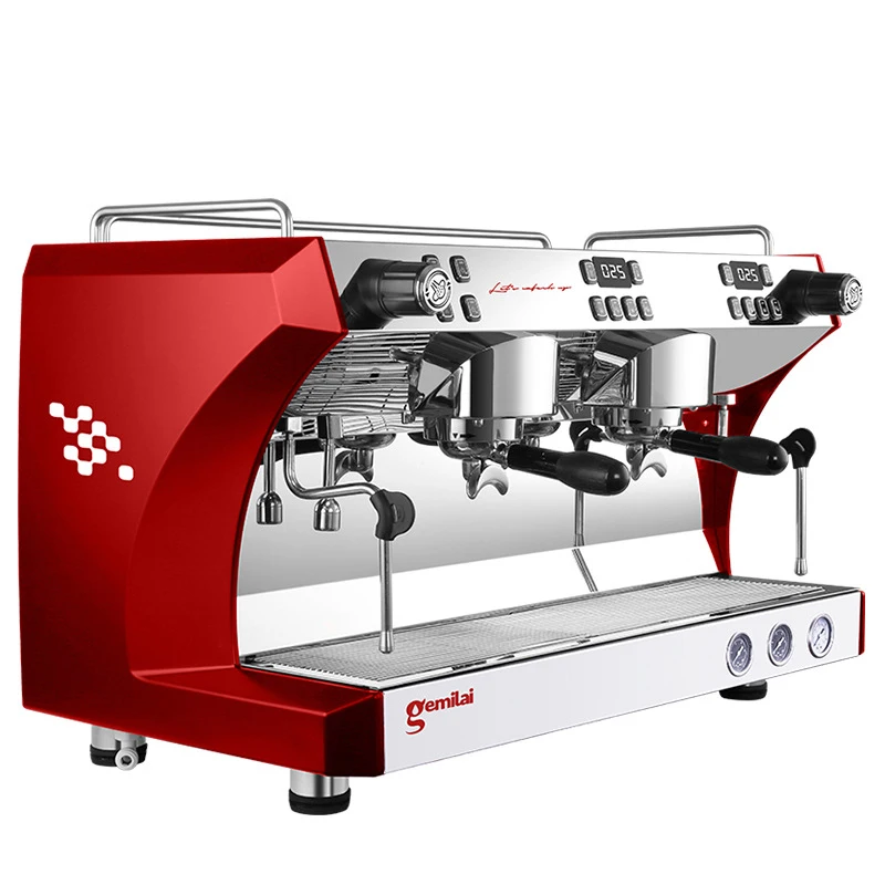 220V Professional Commercial 2 Group 9 Bar Italian Espresso Coffee Maker Imported Pump Cappuccino Coffee Machine For Coffee Shop