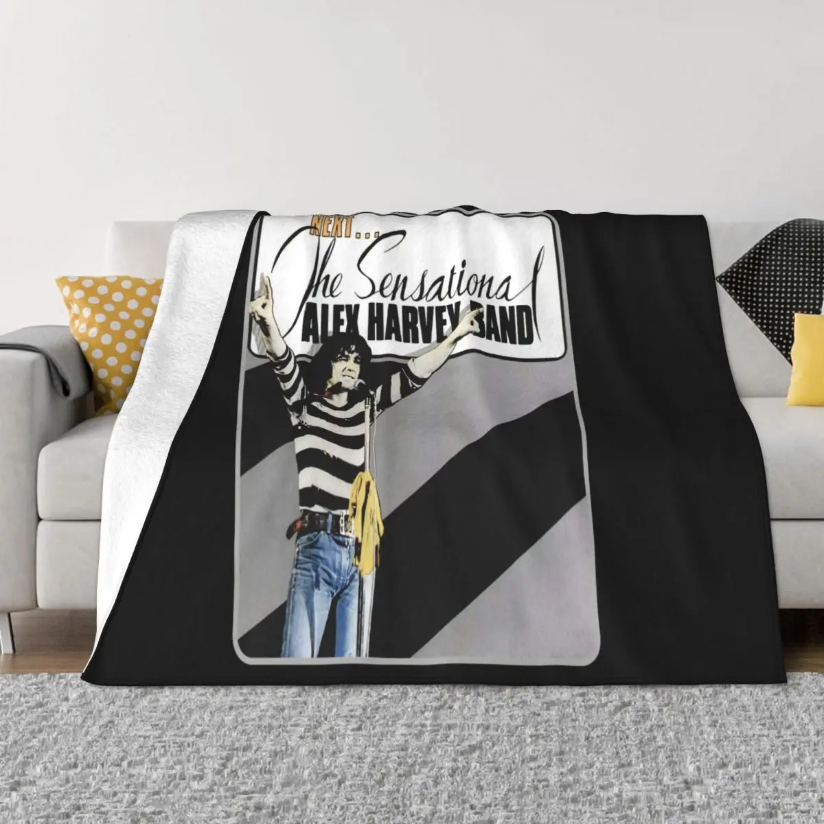 The Sensational Alex Harvey Band Next S M L Xl Xxl Middle Aged New Swag Steampunk Vintage Loose Brand Style Throw Blanket