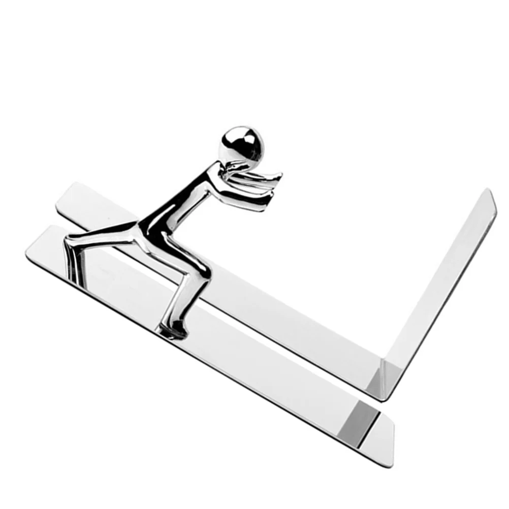 Book Supports Creative Bookshelf Stand Bookends Handheld Stopper Stainless Steel Modern