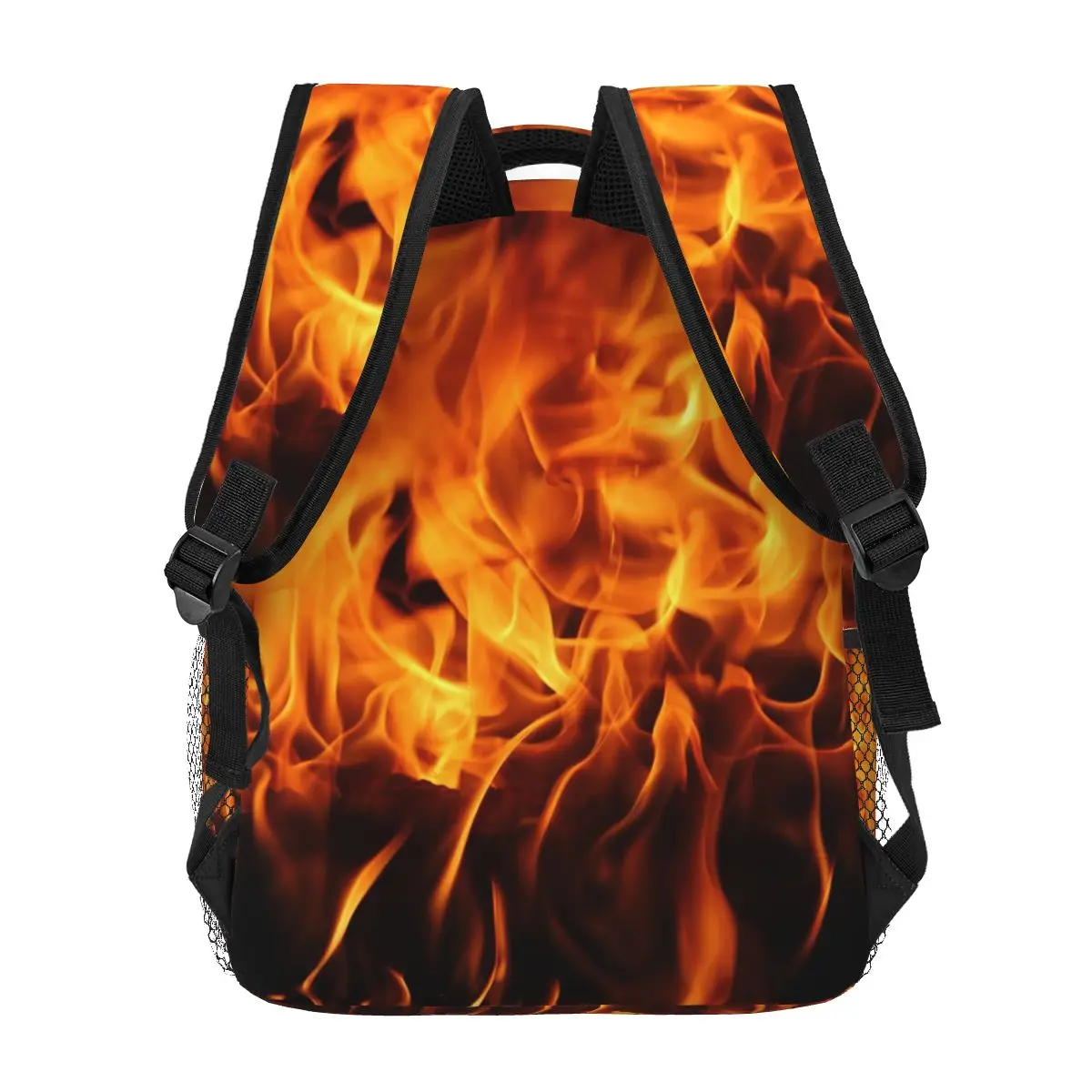 

Burning Fire With Sparks Backpack Student Boys Girls BookBag Kids School Bag Laptop Shoulder Bags for Men Women