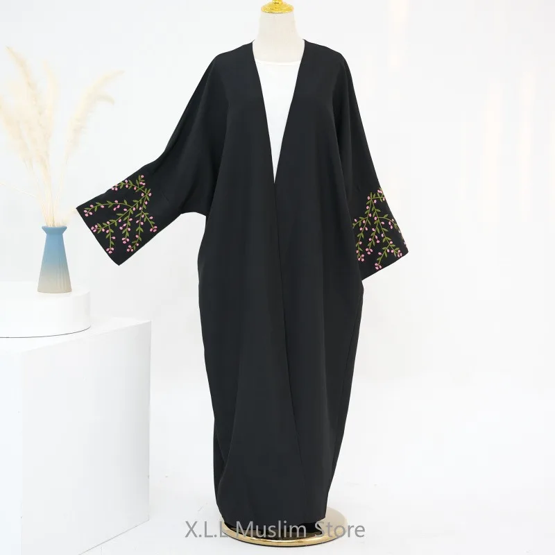 Eid Ramadan Khimar Opened Kimono Abaya Kaftan Kebaya Islamic Dubai 2024 Luxury Long Loose Embroidery Women Robe Femme Musulmane