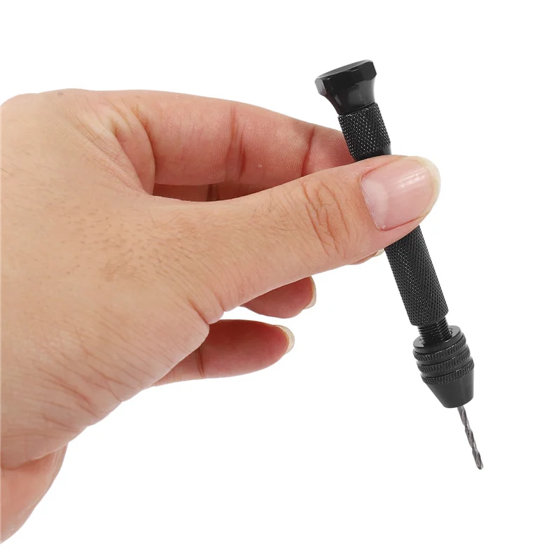 Set di trapani a mano A44U Morsa a perno di precisione con mini punte elicoidali da 50 pezzi per modello, fai da te, creazione di gioielli