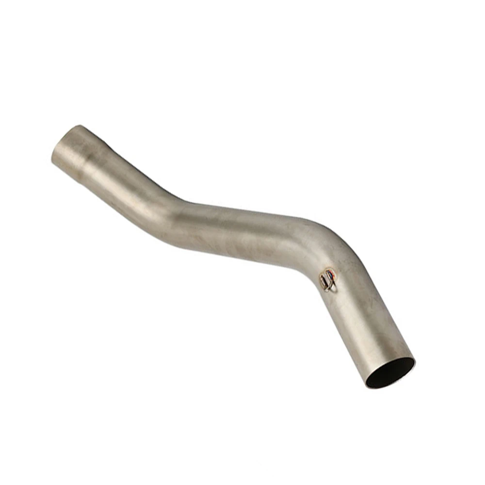 51MM For KAWASAKI ZX6R ZX636 2009-2022 Motorcycle Exhaust Pipe Muffler Mid Pipe Link Connect Tube Slip On Stainless Steel