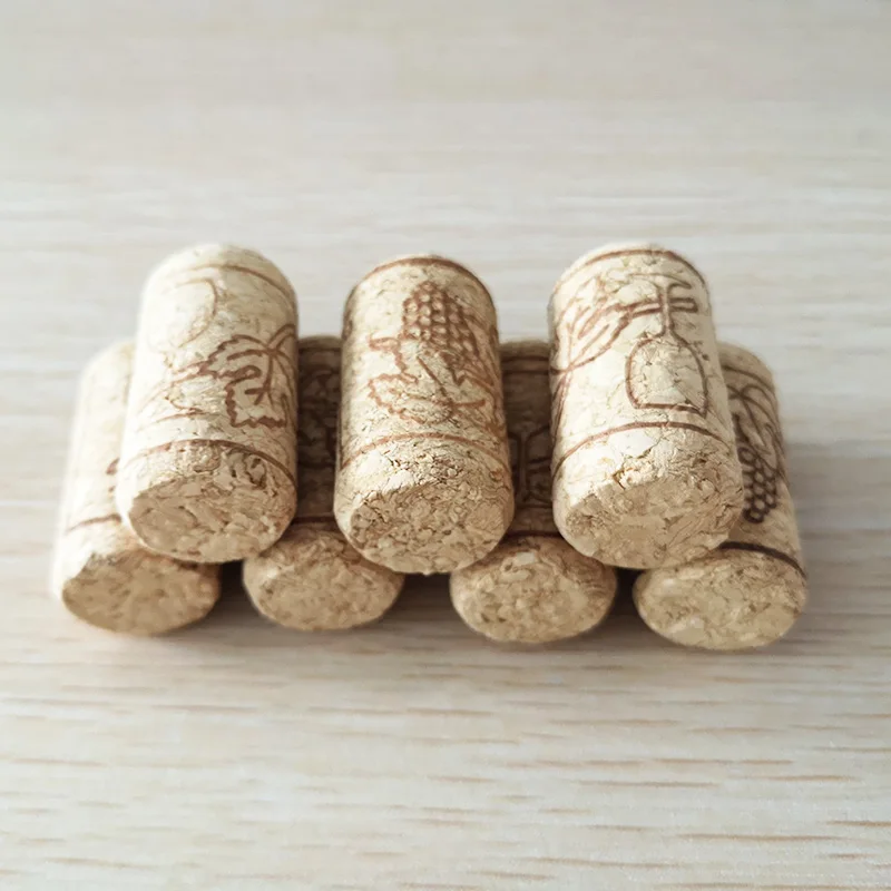 6pcs/set Wood Corks Straight Wine Bottle Stopper Corks Wine Stoppers Bottle Plug Bar Tools Wine Cork Wooden Sealing Caps