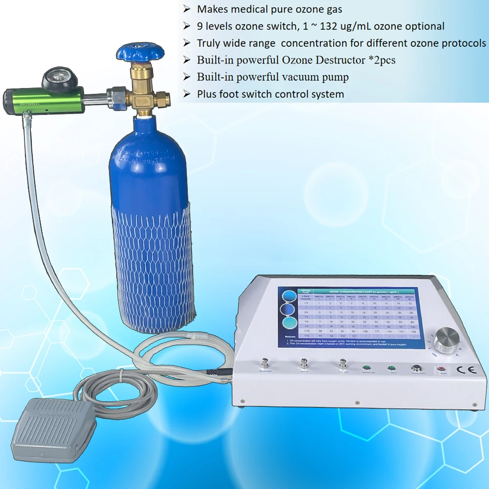 Máquina de Ozono Médica de Titanio para Tratamiento Andrológico, Máquina de Desinfección con Ozono Puro, Terapia de Ozono Profesional Válida