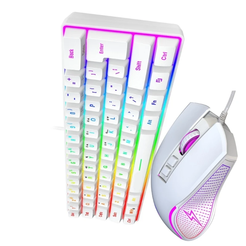 

2025 New Precisions Wireds Keyboards Mouse Smooth Typing Experience Construction Automatic Driver Installation Crosses