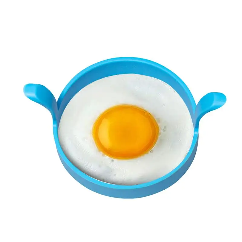 Fried Egg Cooker Ring Reusable Egg Shaper Food Grade Silicone Pancake Egg Shaper Double-Eared Cooking Tool Kitchen Accessories