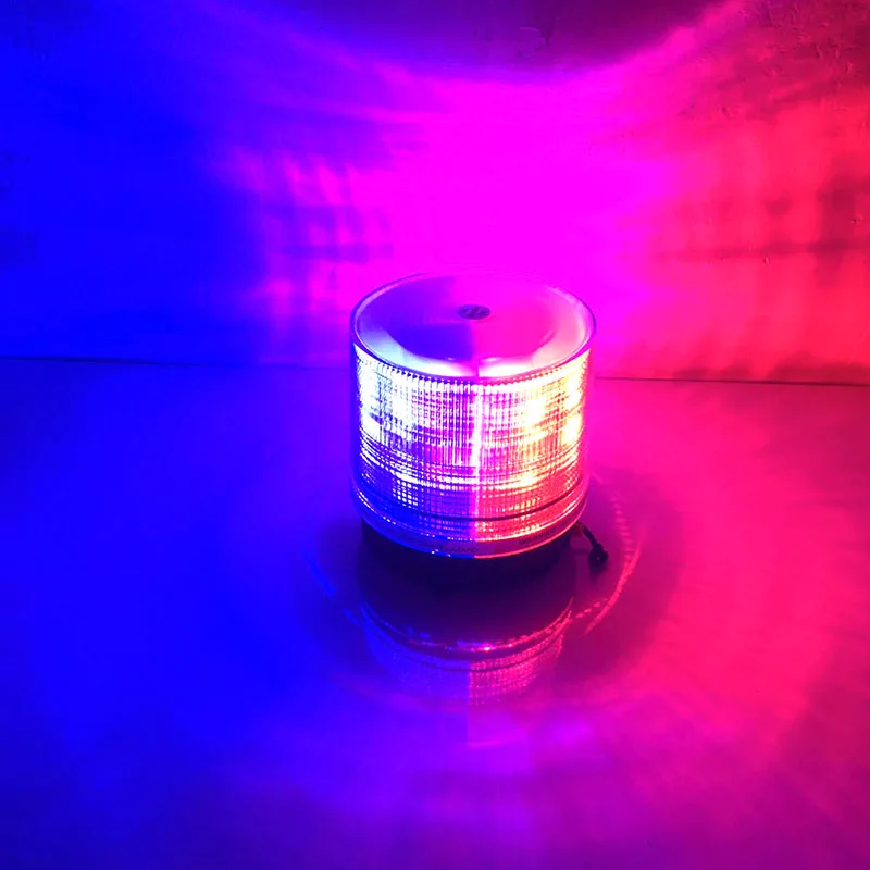 Nilight 18LED flash red blue wireless rotating beacon magnetic base flashing warning rechargeable, suitable for truck UTV tracto