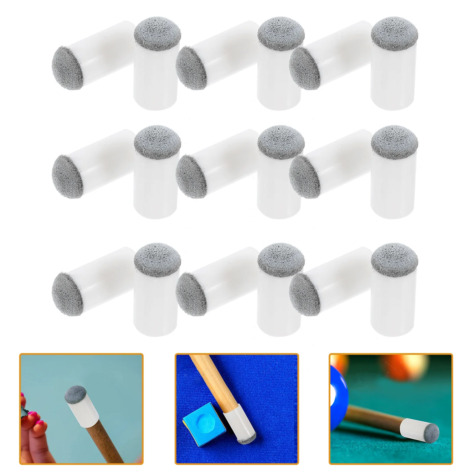 50 قطعة أطراف تركيب عصا البلياردو تعزيز حماية المقبض منع تقسيم جديلة عصا نصائح لوازم البلياردو