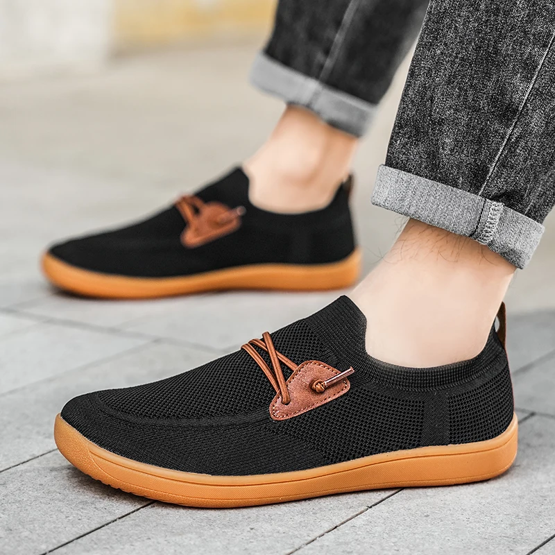

Men Shoes Wide Barefoot Shoes Man Walking Sport Outdoor Breathable Non-slip Flats Loafer Mens Driving Shoe Tennis Shoes for Men