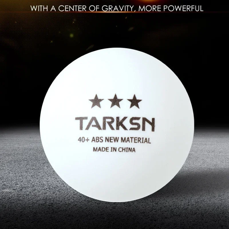 

100 шт. теннисных шариков Tarksn 3 звезды, 40 мм+, из АБС-пластика, профессиональные шарики для пинг-понга с хорошим отскоком для соревнований и тренировок