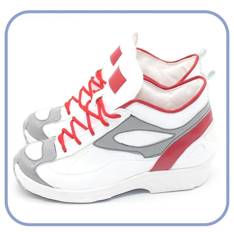 Todoroki Hajime Cosplay Shoes Anime Cosplay White Booots Big Size Halloween Party PU Leather Shoes Custom Made