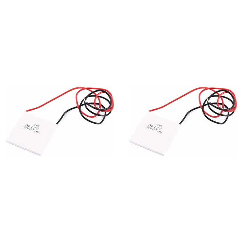 

2X Thermoelectric Peltier Module, High Temperature Thermoelectric Power Generator Peltier TEG 150Celsius,White 40X40mm