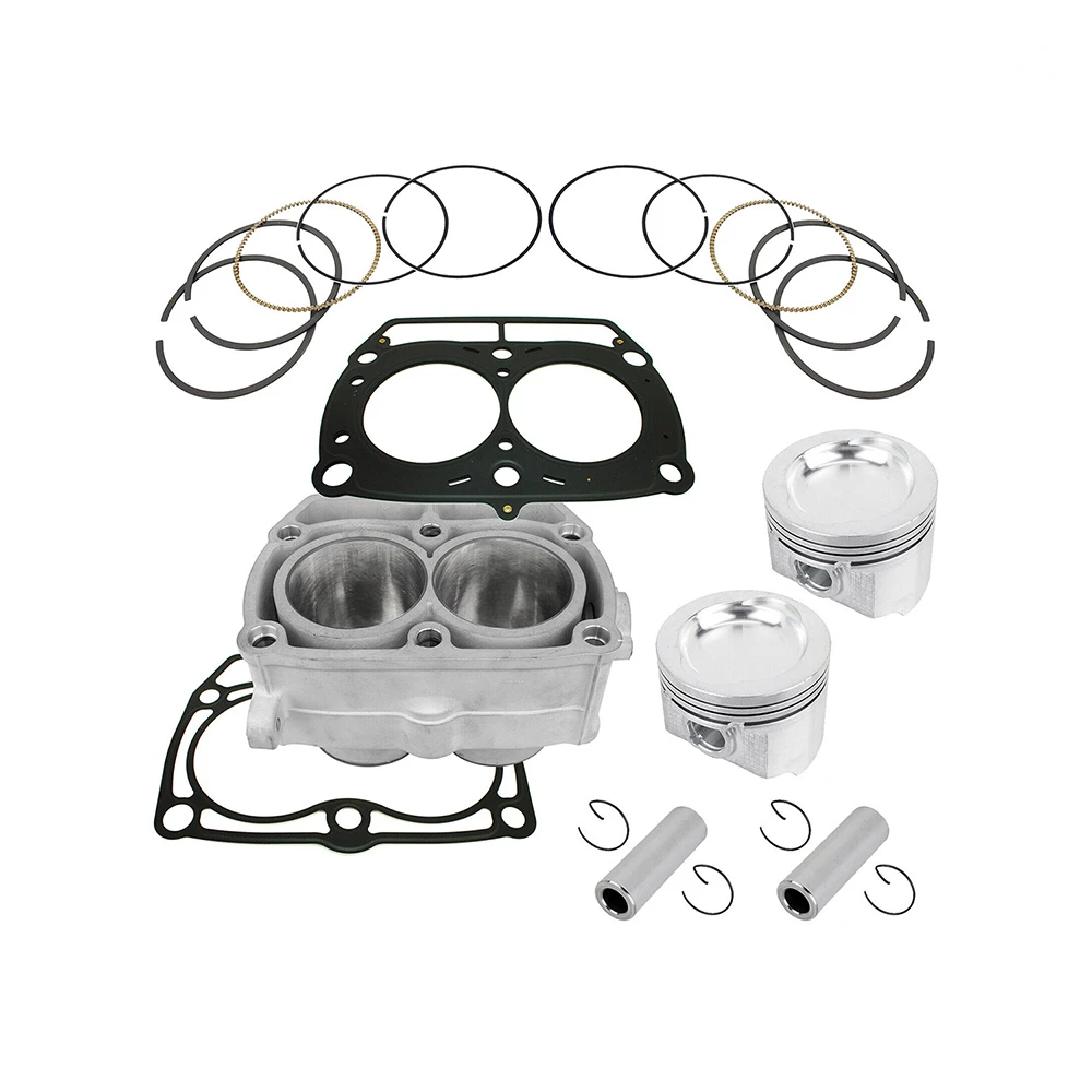 

New Cylinder Piston Gasket Kit with 2 Spark Plug pistons 700 800 For Polaris Ranger RZR HD XP RZR Sportsman