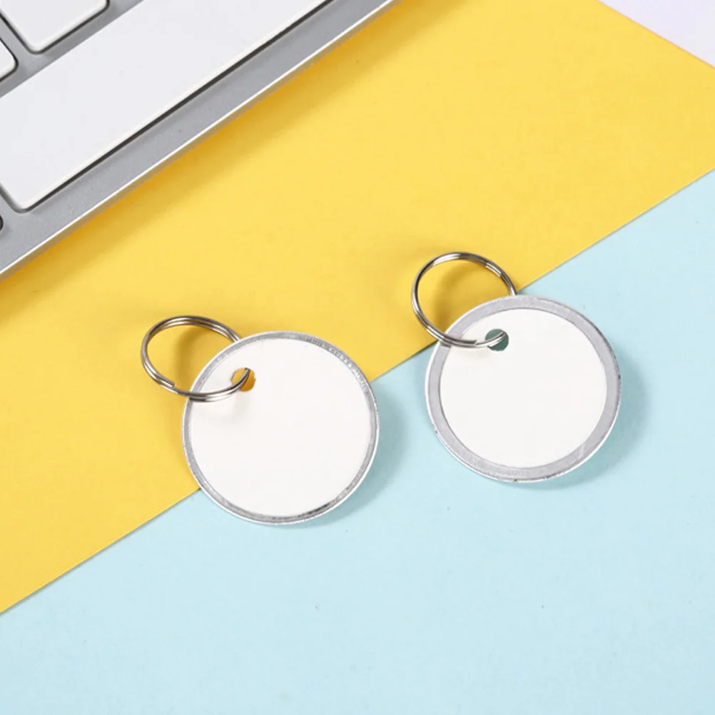 

150Pcs Round Paper Tags Colorful Key Labels for Luggage Suitcase Identifier Portable Multi-Function Label Tags Keychain