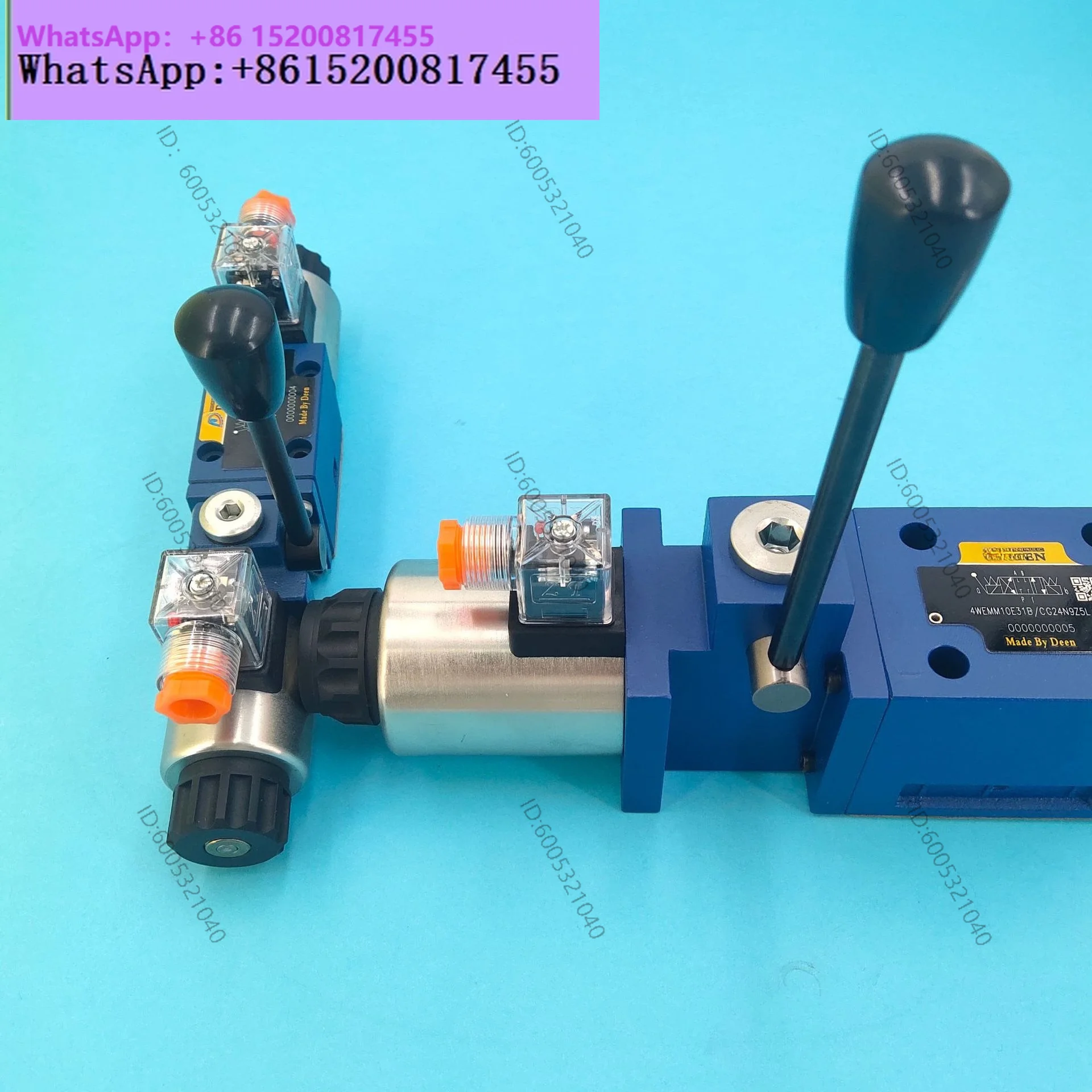 1PCS Hydraulic valve 4WEMM6/10 flashlight integrated solenoid manual directional valve
