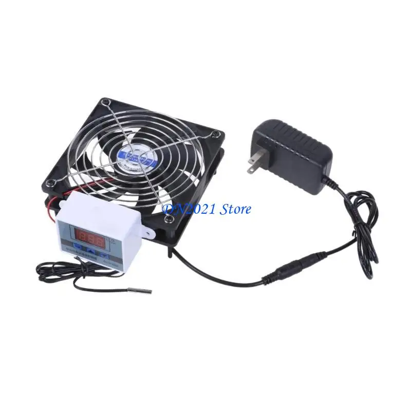 F3KE 12V1A Controle temperatura Ventilador para PC e Multimedias Radiator 8cm 12cm