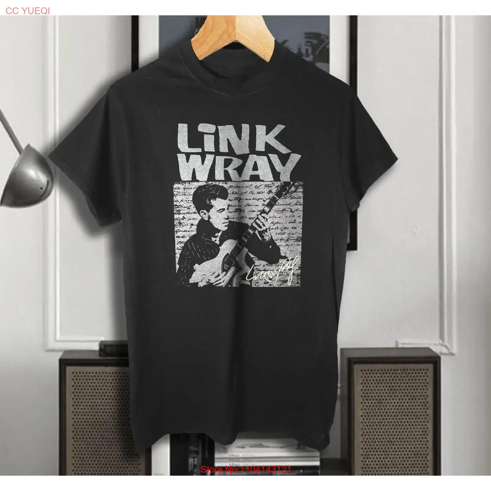 Retro The Link Wray Rumble T Shirt  Black Mens S 5XL JU285 vintage Washed streetwear homme Soft Unisex Stylish Comfortable