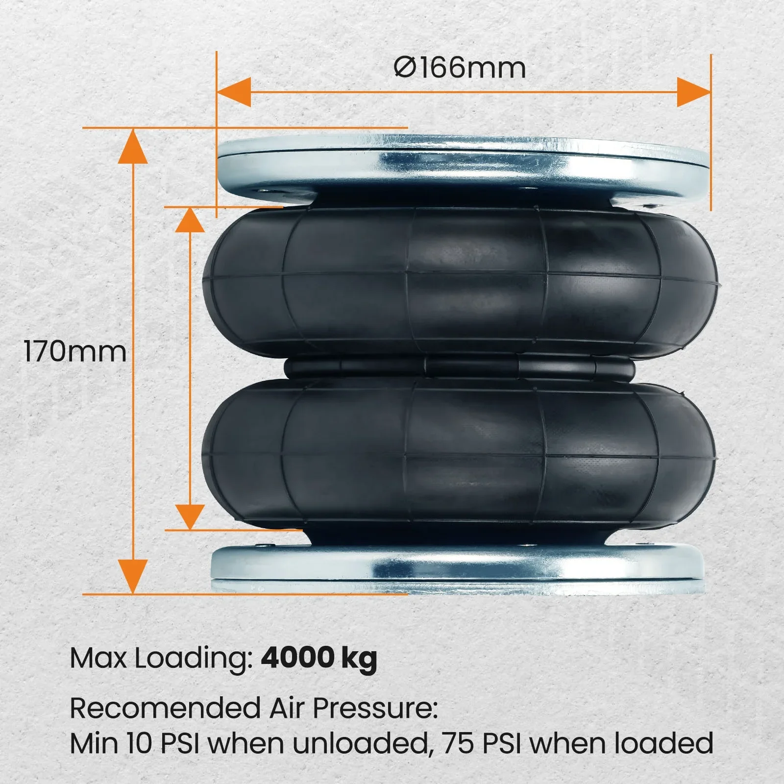 Maxpeedingrods Air Suspension Spring Bellows + Compressor Kit For Mercedes Benz Sprinter 06-20 4000 Kg