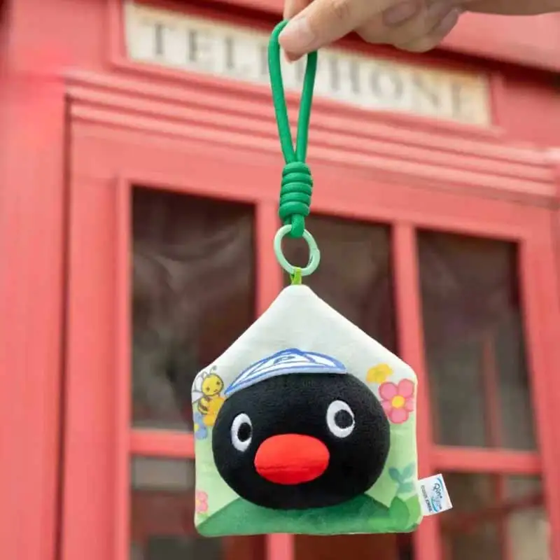 4pcs Pingu Penguin Merchandise Southern Letter Series Plush Doll Pendant Keychain Bag Hanging Ornament Trendy Decor Accessory view 6