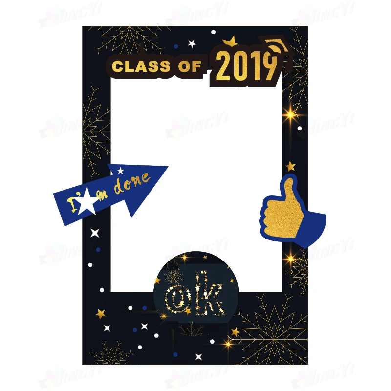 

High Quality Hard Modelling PVC Foam Photo Booth Frame Props for Graduation Ceremony
