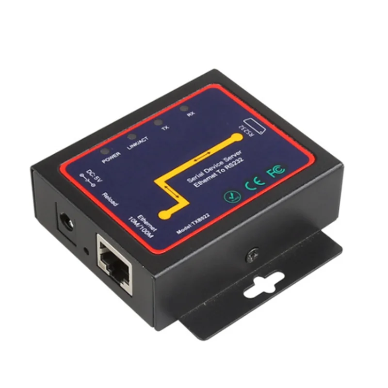 Industrial Modbus Serial RS232 RS485 RS422 to Ethernet Converter Device Server TCP/RTU/UDP RJ45 to RS232+RS485