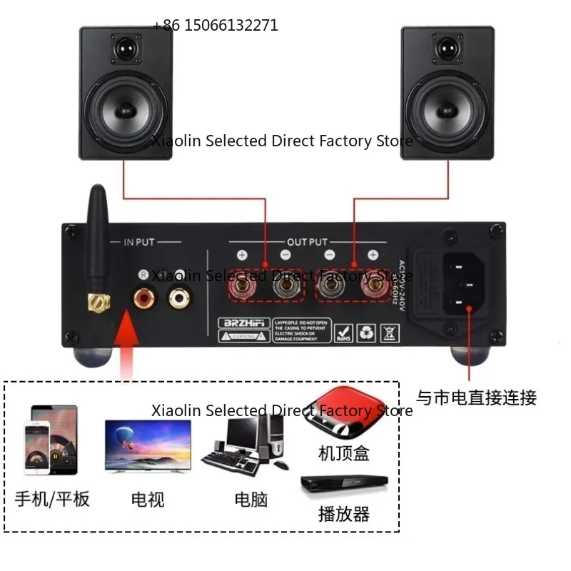 

【2026】TPA3255 Bluetooth 5.0 High Power Fever Digital Power Amplifier 300W Strong Bass