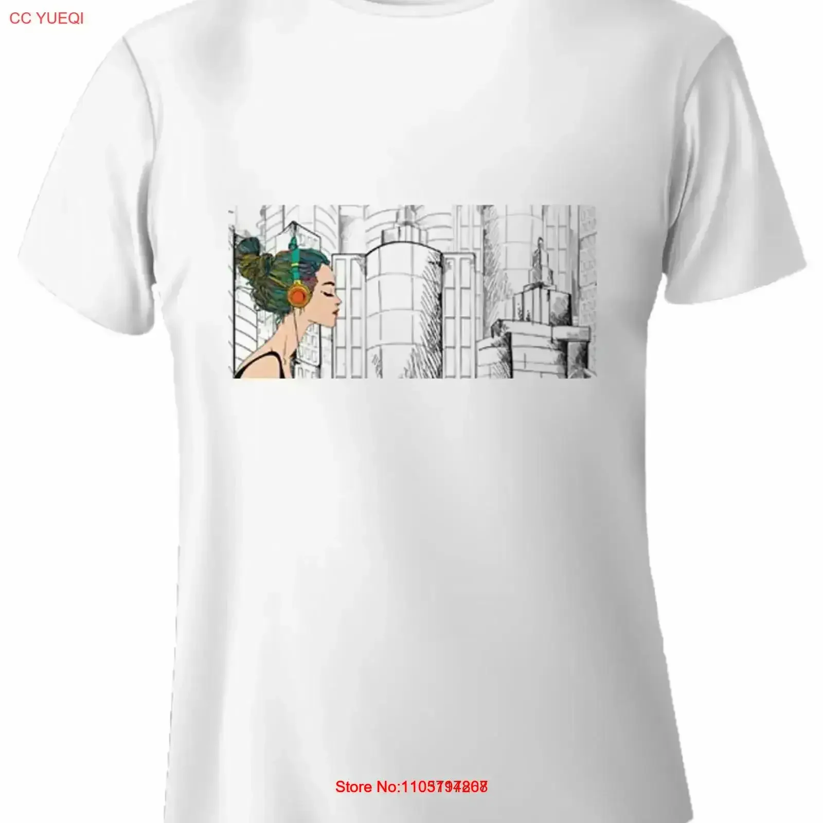 تي شيرت غاطس للموسيقى عتيق، أزياء مغسولة أنيقة ومتعددة الاستخدامات، ملابس شارع جرافيك ناعمة قابلة للتنفس، عتيقة قليلاً