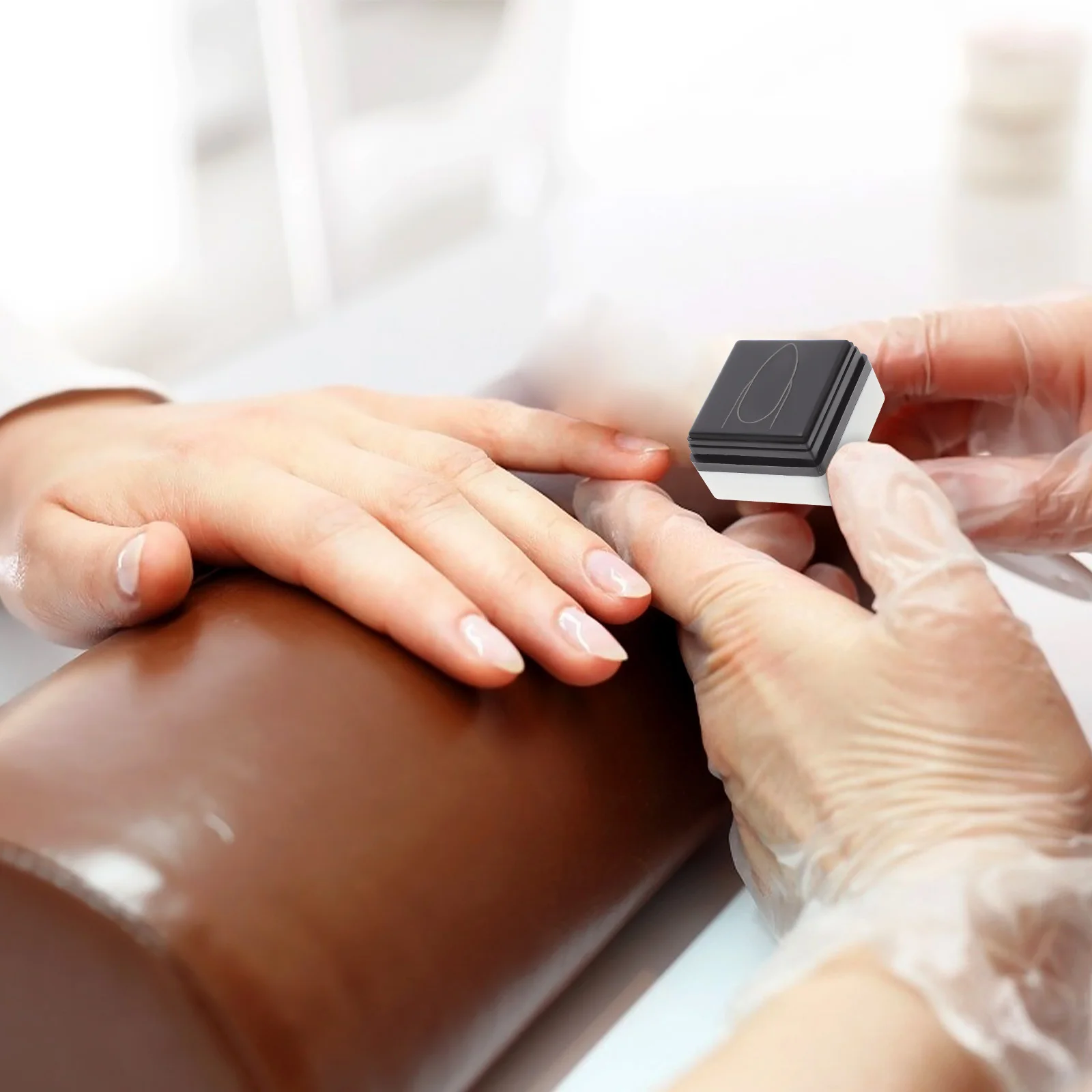 

Nail Art Practice Stamper High-Quality Plastic Compact Durable Manicure Tool For Salon Home Use Nail Art Supply Stamp-Pad