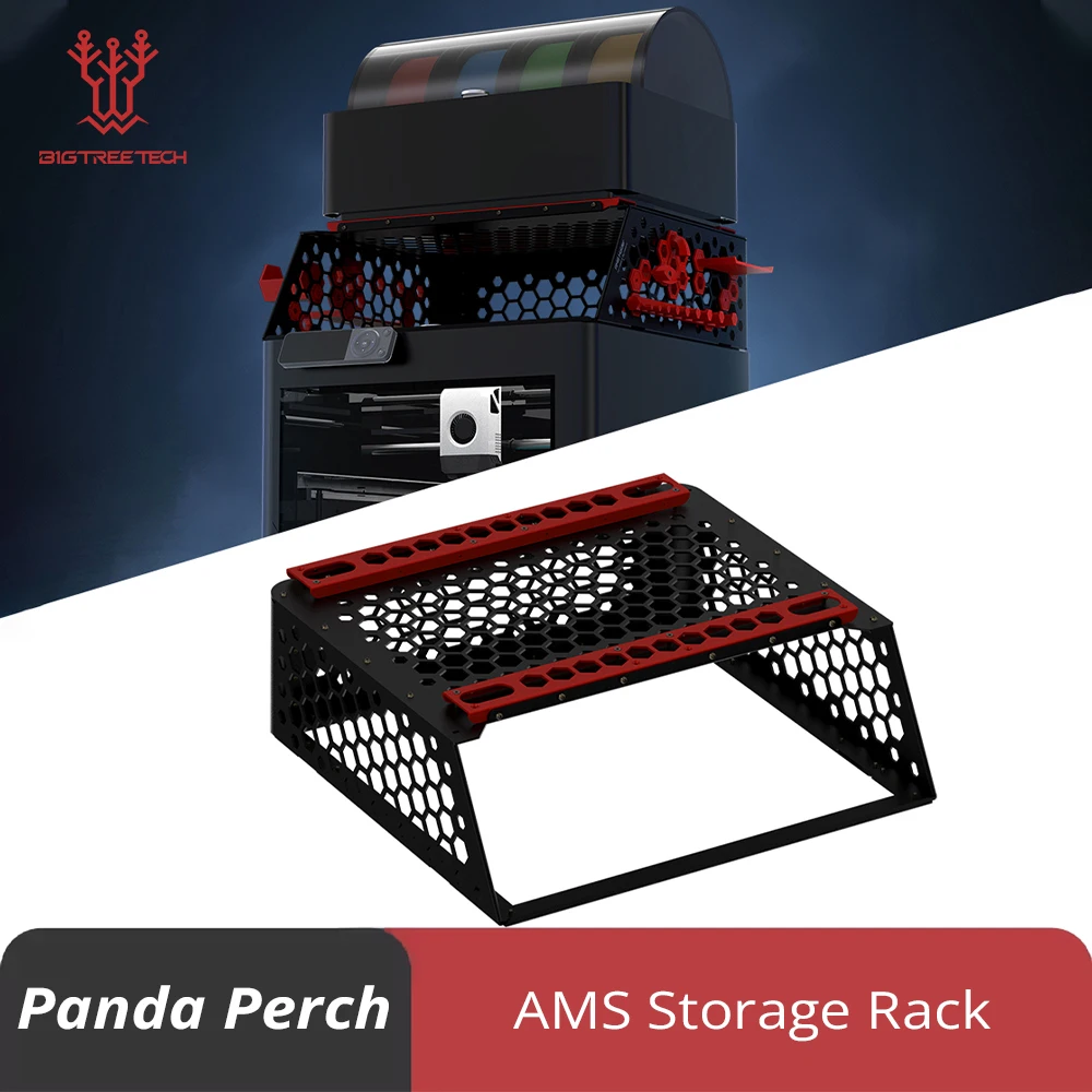 

BIGTREETECH Panda Perch Dual AMS Storage Rack for Bambulab P1 X1 Durable Tool Holders Boxes Expansion 3D Printer Accessories