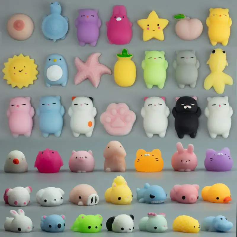 Mochi Squishies Kawaii Cartoon Squishy Toys For Kids Relief Stress Ball Squeeze Party Favors Toys Birthday Gifts Vent Toys