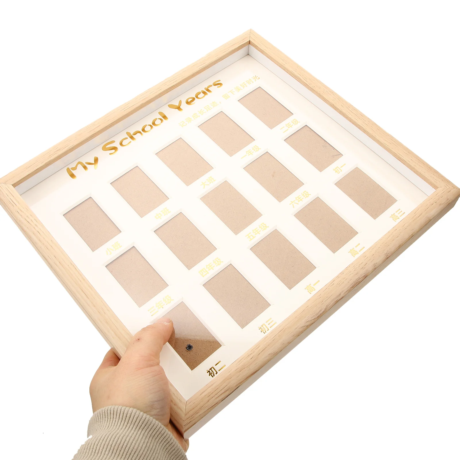 

School Years Photo Frame Collage Picture Frame Premium Quality for Home Decoration Graduation Memory Display Mom Gift