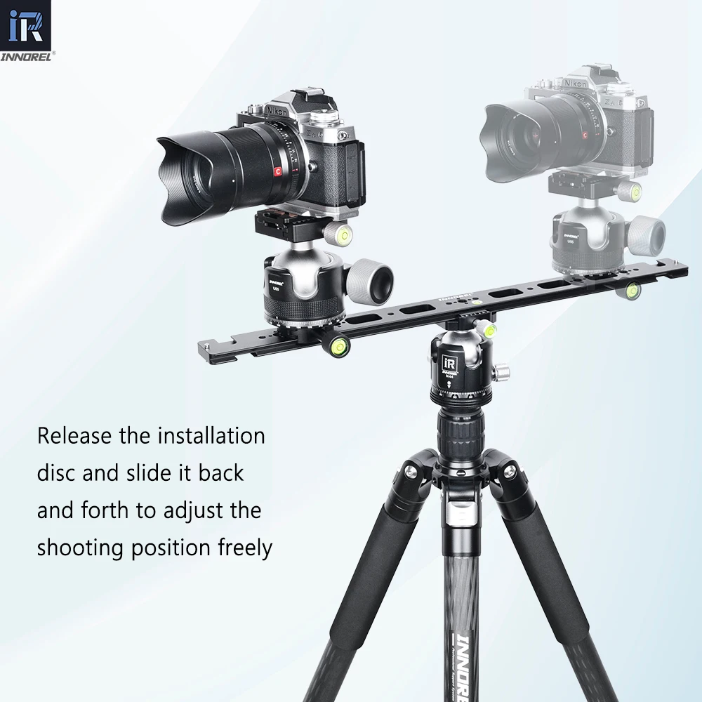 INNOREL RS50 50cm All Aluminum Alloy Dual Dovetail Quick Release Extender Rail Sliding Arca Plate for Camera Tripod Ballhead - view 4