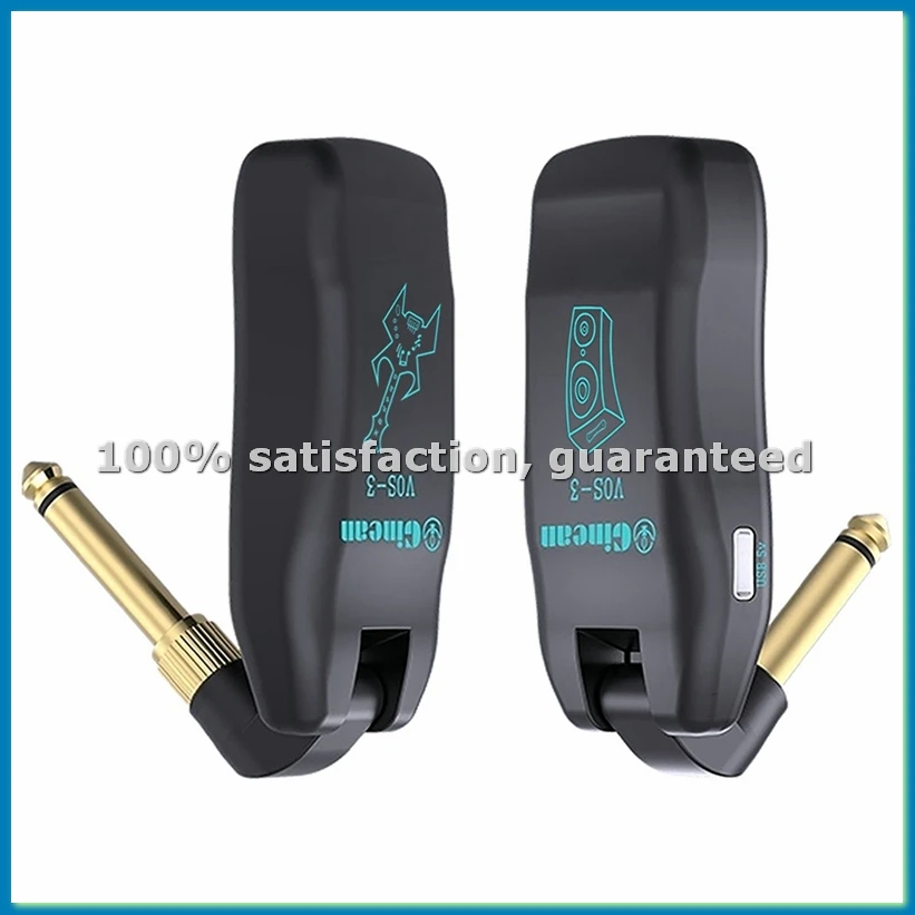Wireless Guitar System 2.4G Wireless Guitar Transmitter Receiver Set for Electric Guitar Violin 48k/24bit Real-Time-A56M