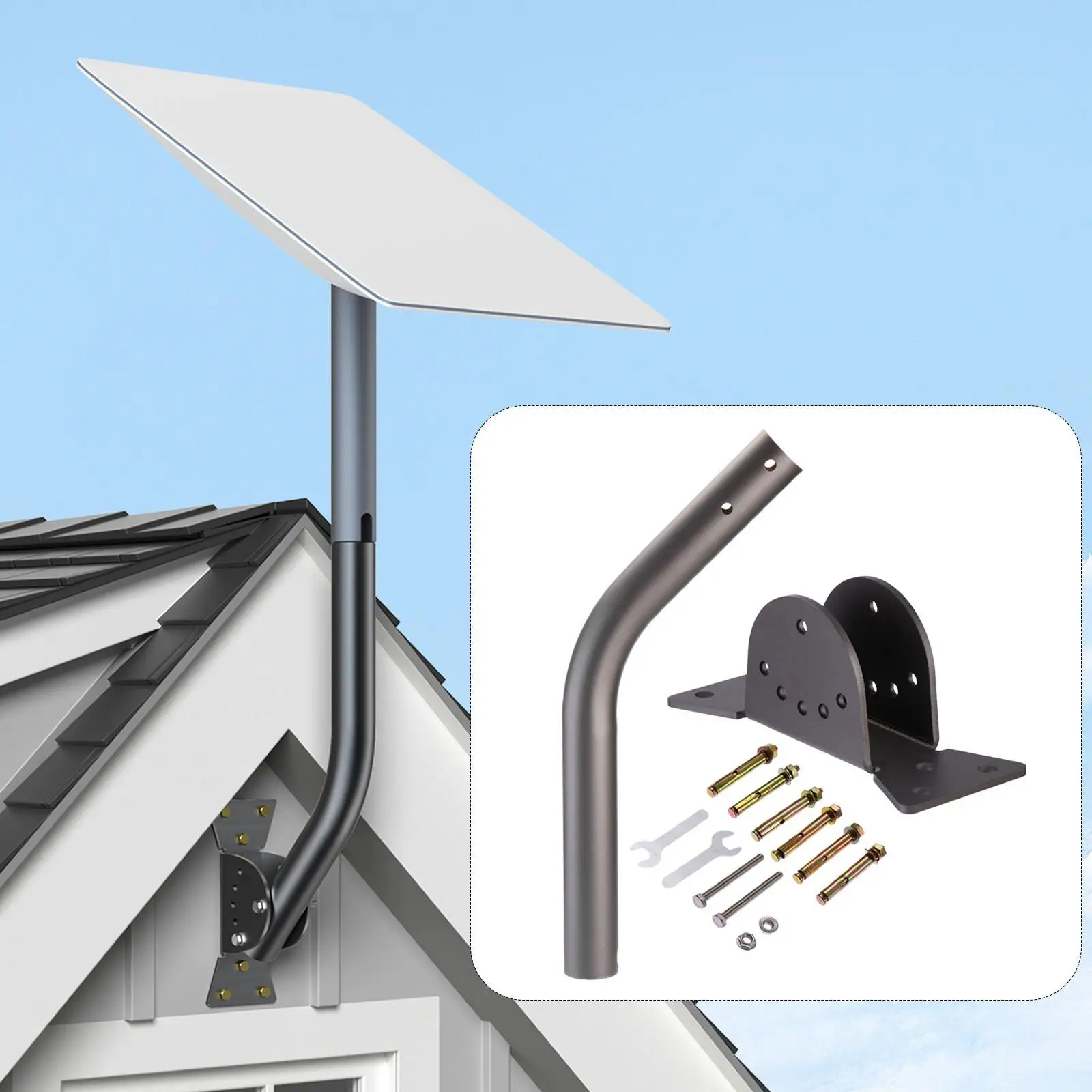 Antenna Mounting Kit Sturdy Antenna Roof Mount for Home Adults Professional