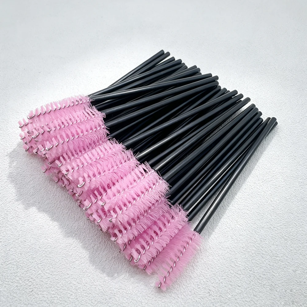 HOT 50 Pcs Disposable Eyelash Brush Short Mini Eyelash Comb Eyelash Extension Eyebrow Brush Eye Lashes Cosmetic Makeup Tool