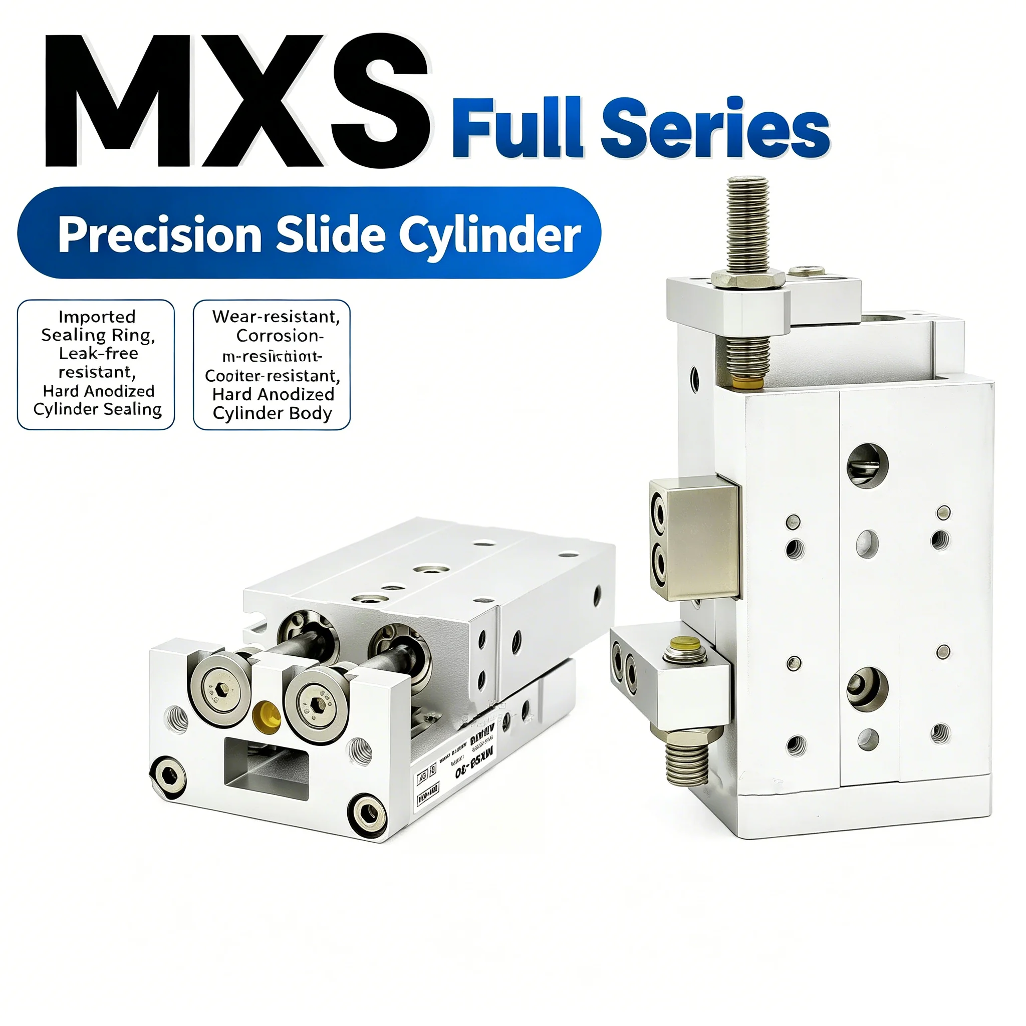 Air Slide Table air pneumatic cylinder MXS6-10 MXS8-20 MXS12-30 MXS16-40 MXS20-50 MXS25-75 MXS6-20 MXS8-30 MXS16-50 100