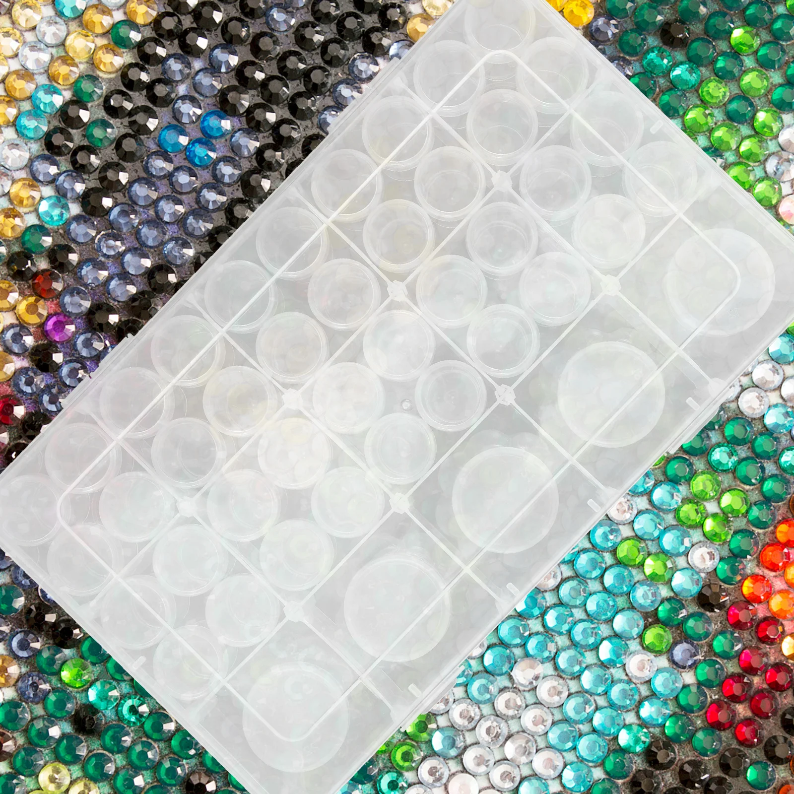 

45 Grid Plastic Bead Organizer Box Transparent Small Parts Storage Container for Beads Craft Jewelry Gemstone Embroidery
